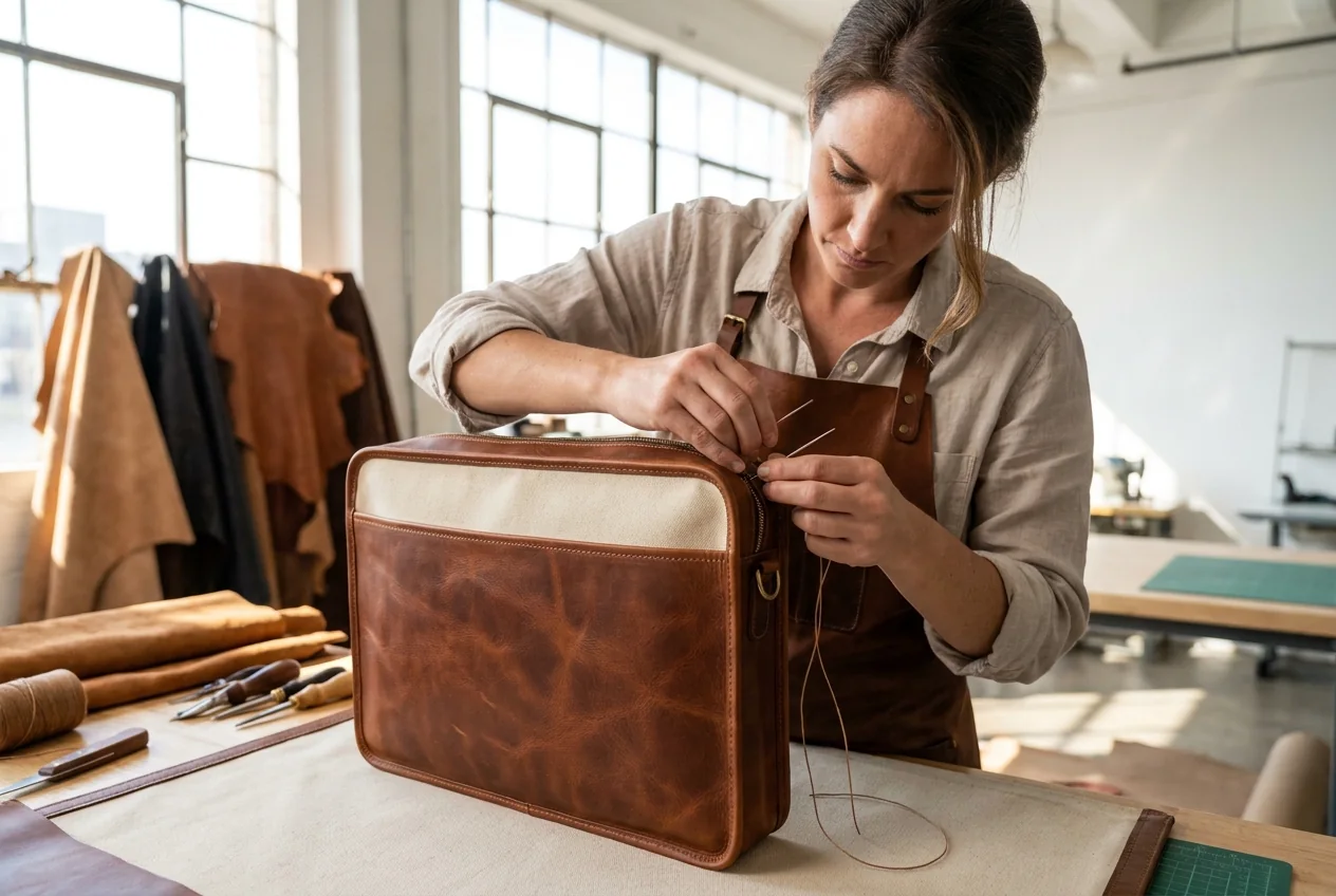 Selected leather material for FaddalLeathers buying guide